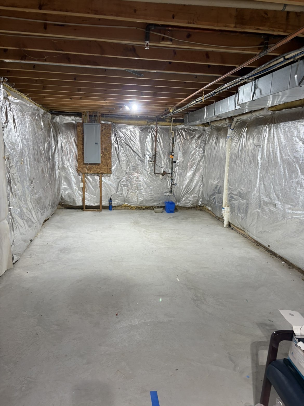 Basement room fully cleared after cleanout